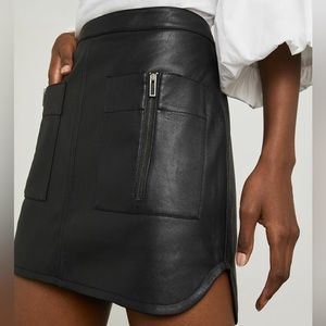 BCBG MaxAzria Faux-Leather Mini Skirt